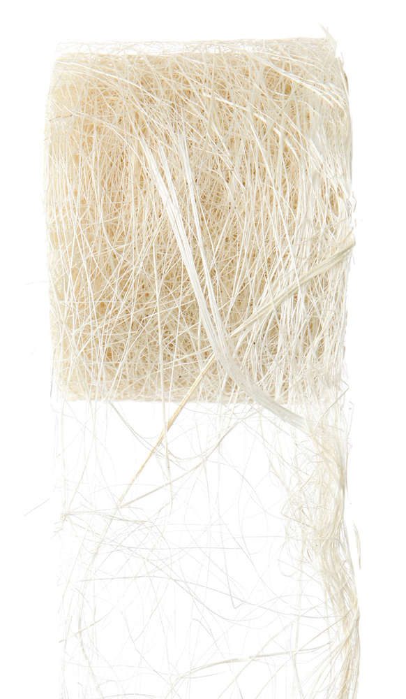 Santex Tischband Dekoband ABACA, Pflanzenfaser-Band, Raffia/Sisal 7cm/5m