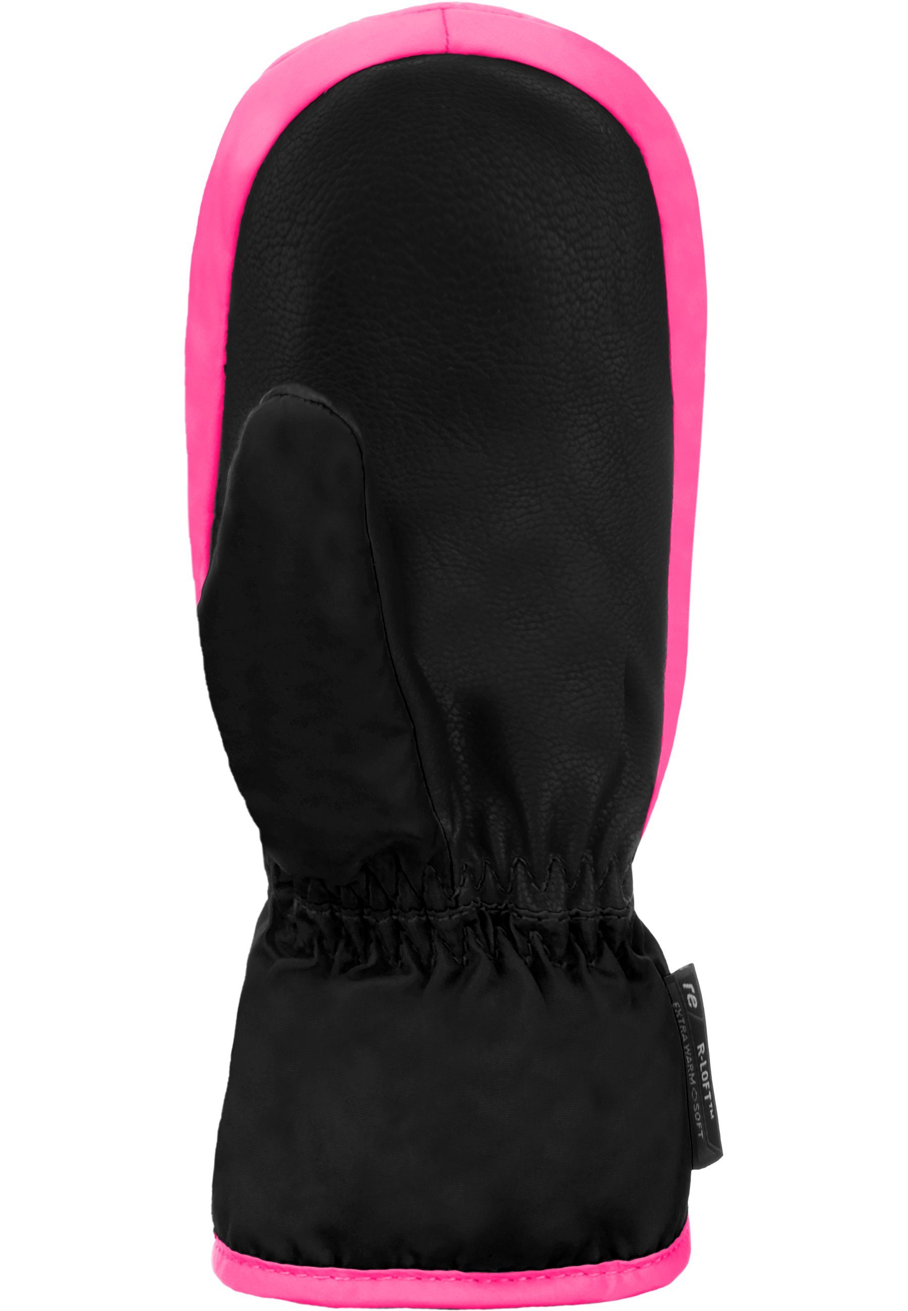 pink-schwarz extra Reusch Reißverschluss langem Mitten Ben mit Fäustlinge