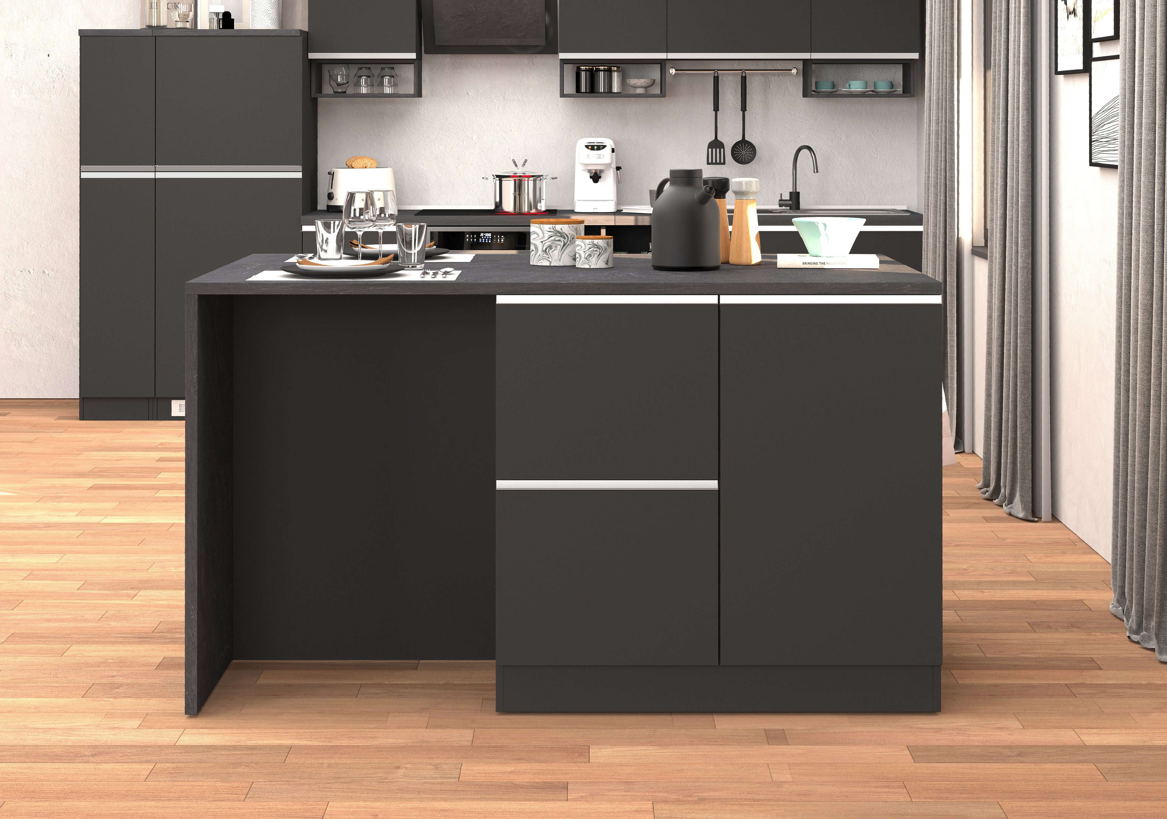 KOCHSTATION Kücheninsel KS-Sole, Kochinsel, Küchenarbeitsblock, Inselküche, günstig online kaufen