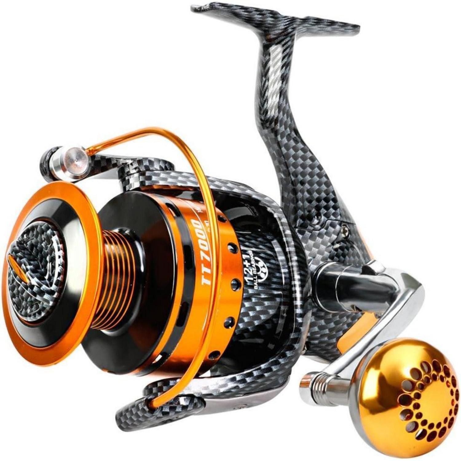 Spinnrolle Angelrolle TT6000 12+1BB Kohlefaser Drag