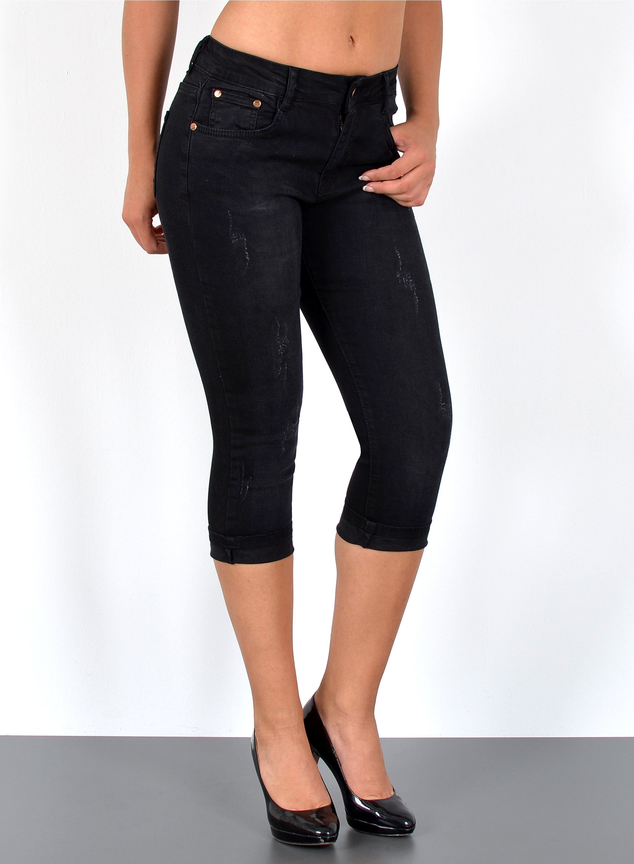 ESRA Caprijeans High Waist Capri Jeans günstig online kaufen