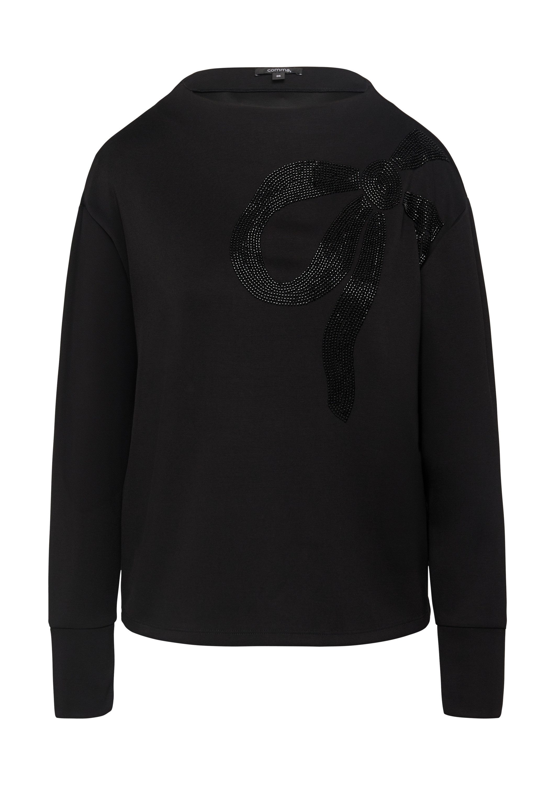 comma Sweatshirt Sweatshirt Sweatshirt mit Stehkragen günstig online kaufen