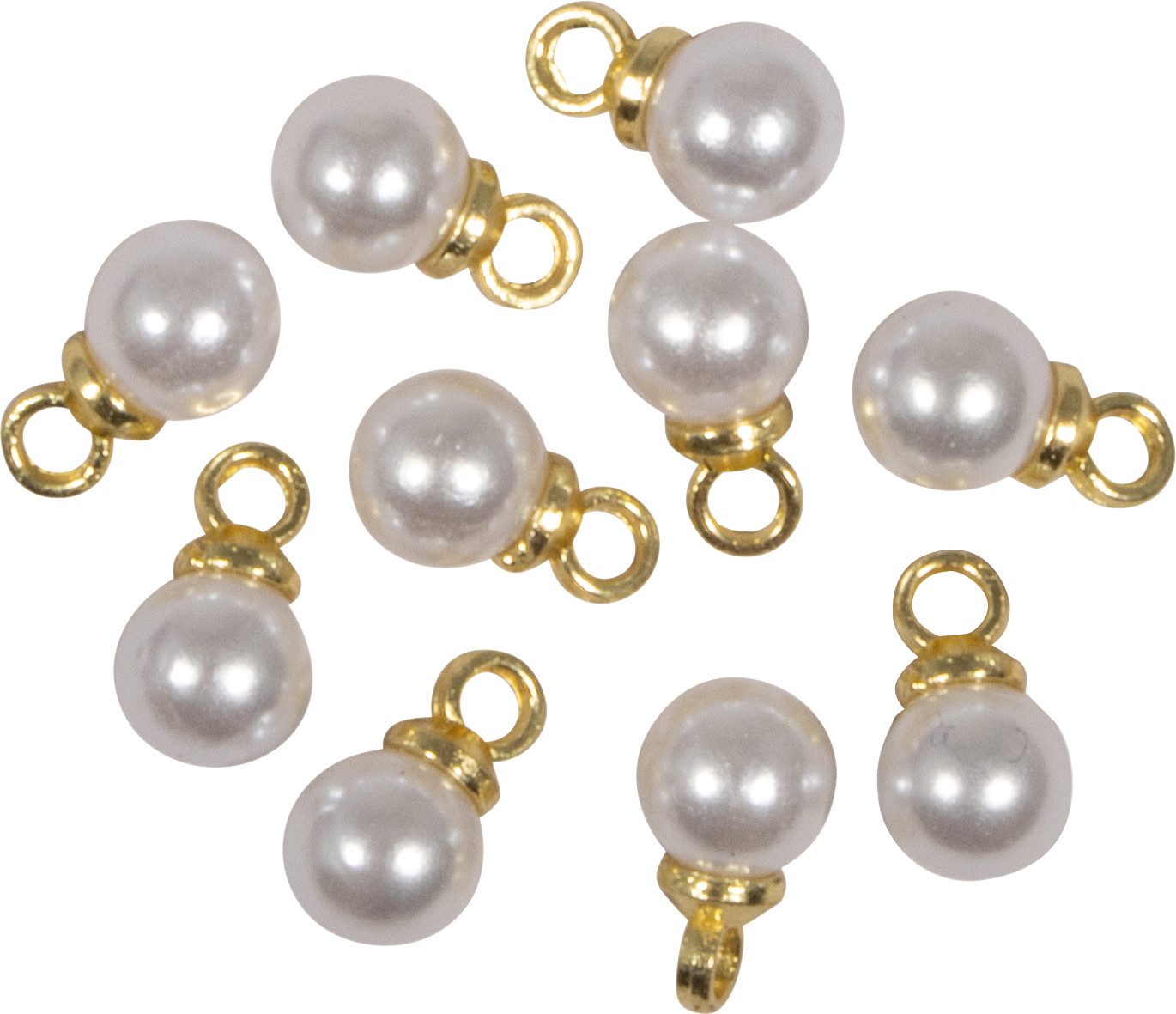Rayher Amulett "Perle", Gold, 10 Stück