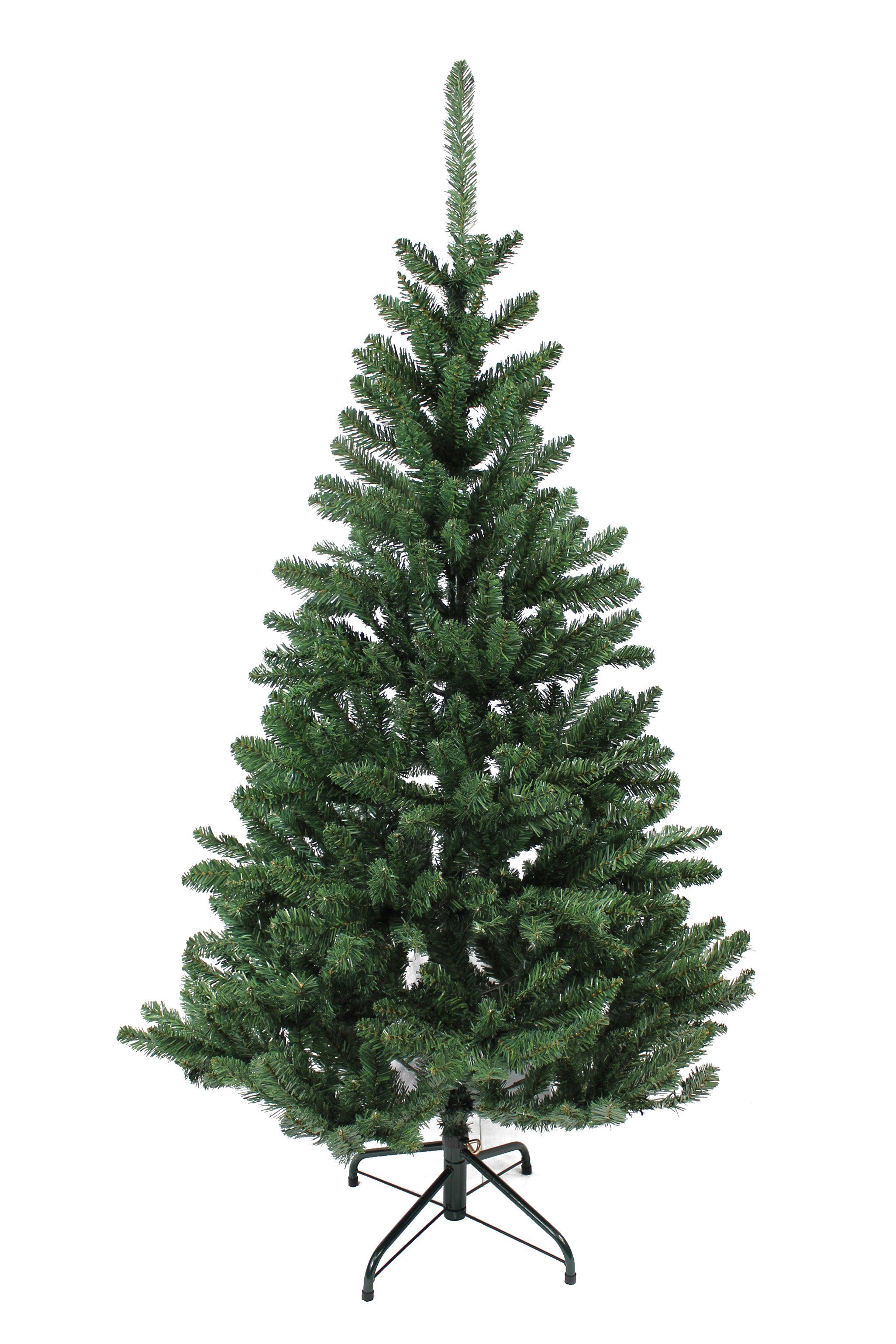Arnusa Künstlicher Weihnachtsbaum einfache Christbaum sehr realistisch, Klappbar Tannenbaum mit Montage Edeltanne, Metall-Ständer