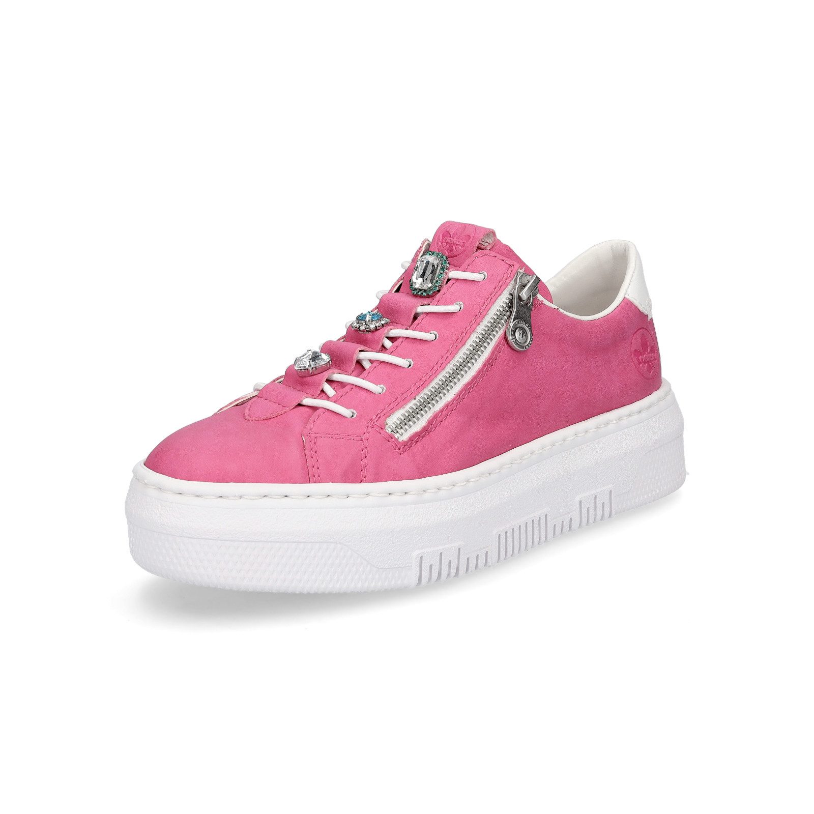 Rieker Damen Plateau Sneaker pink Sneaker