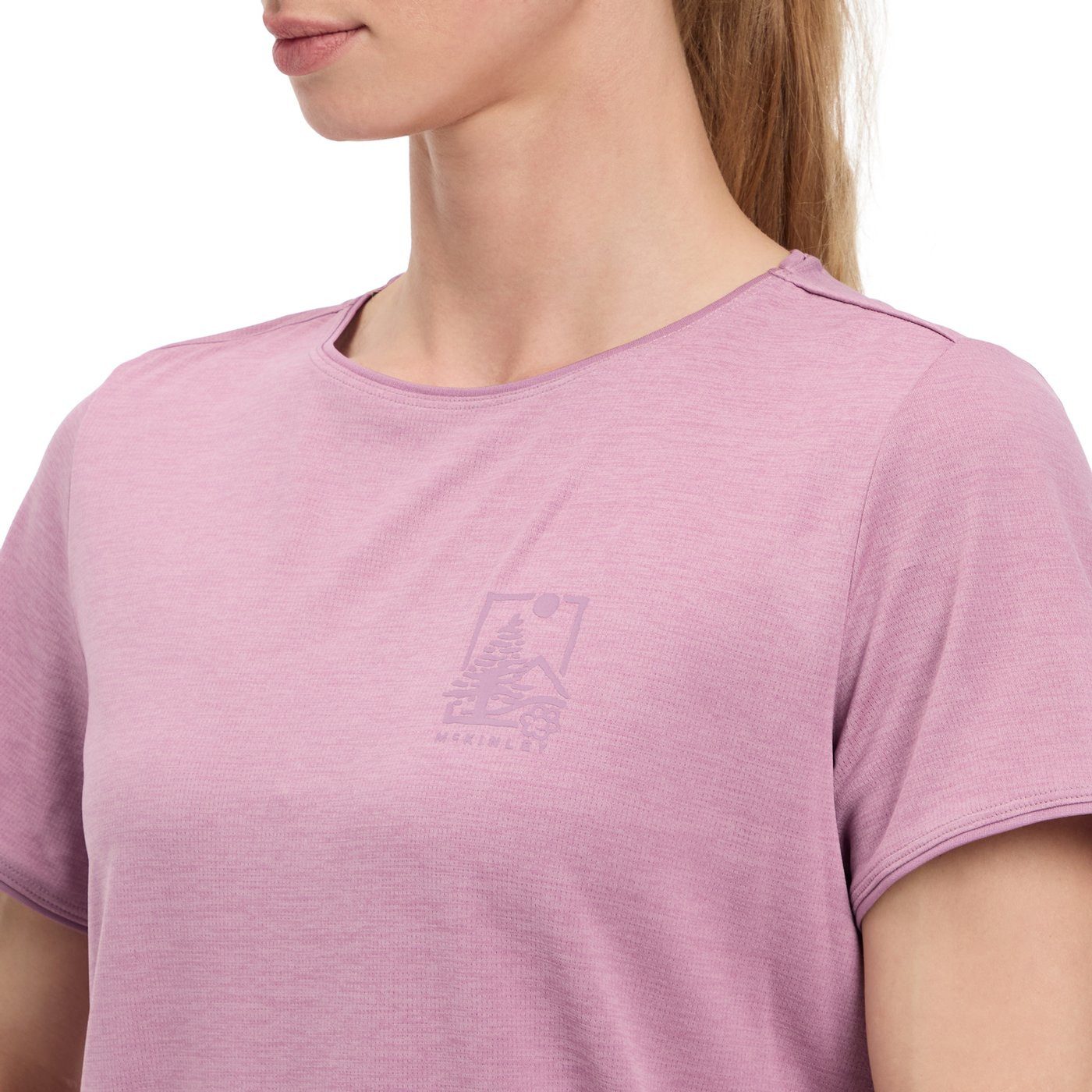 McKINLEY T-Shirt D-T-Shirt Hunu II W MELANGE/WHITE