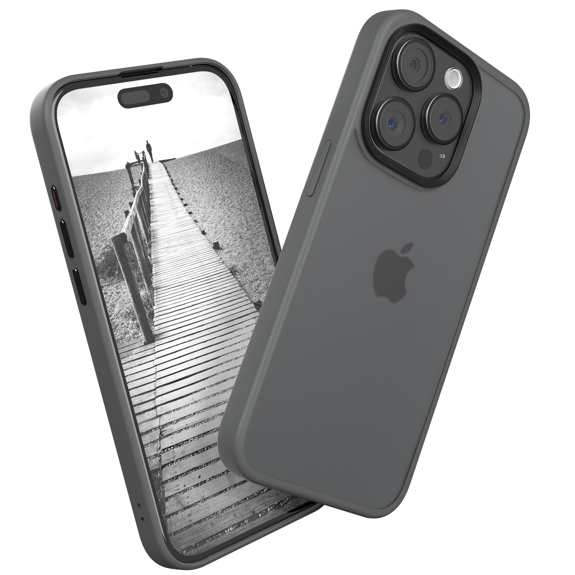 EAZY CASE Handyhülle Outdoor Case für Apple iPhone 15 Pro 6,1 Zoll