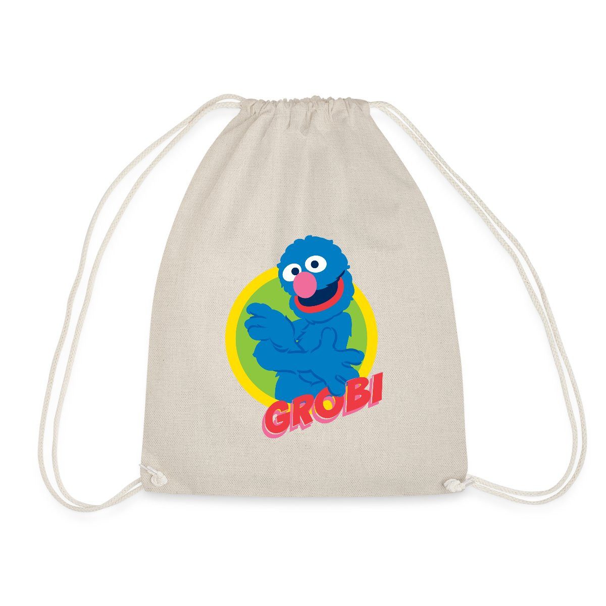 Spreadshirt Turnbeutel Sesamstraße Grobi Portrait Turnbeutel (1-tlg)