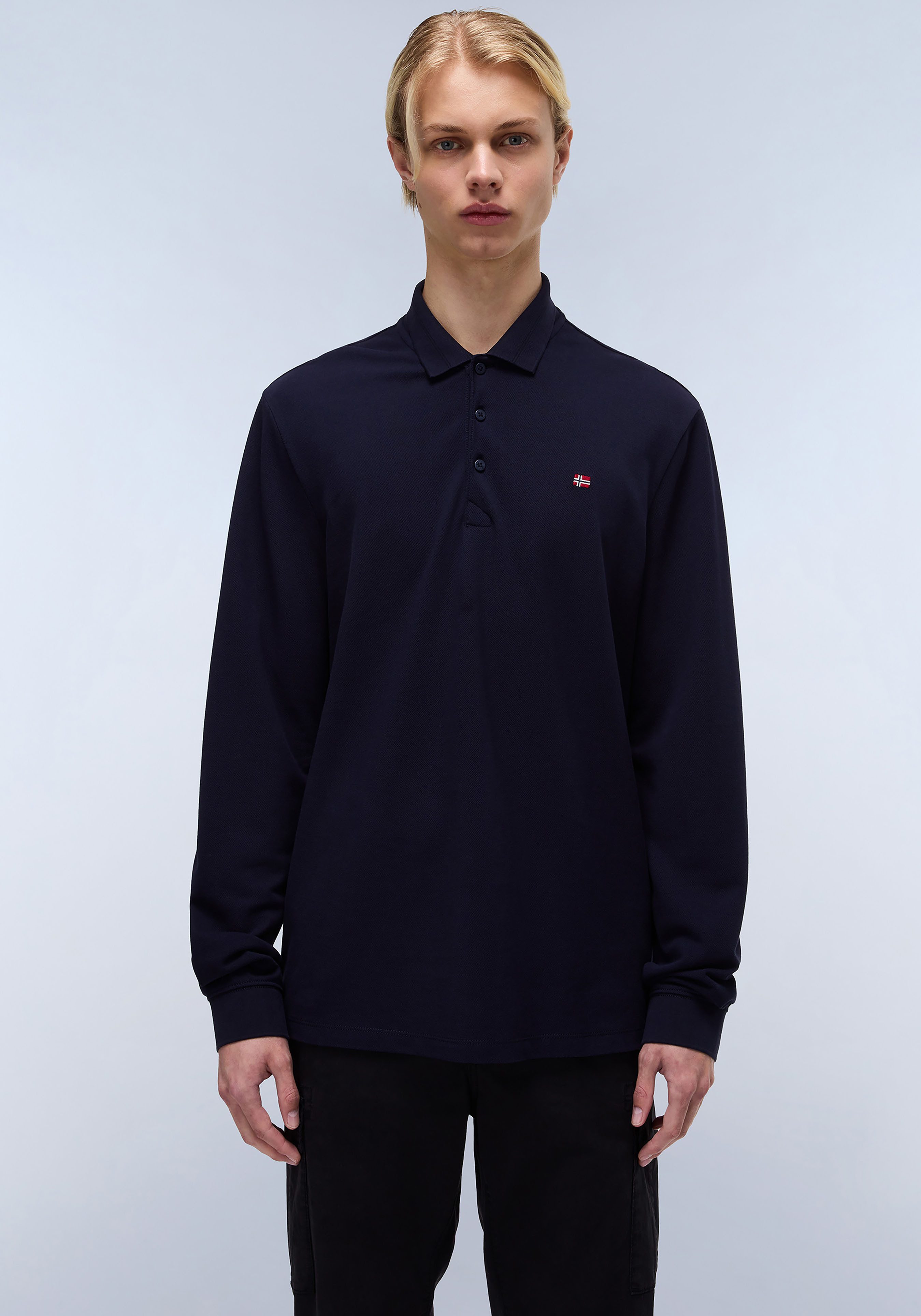 Napapijri Langarm-Poloshirt EALIS LS 1 Mit Rundhalsausschnitt günstig online kaufen