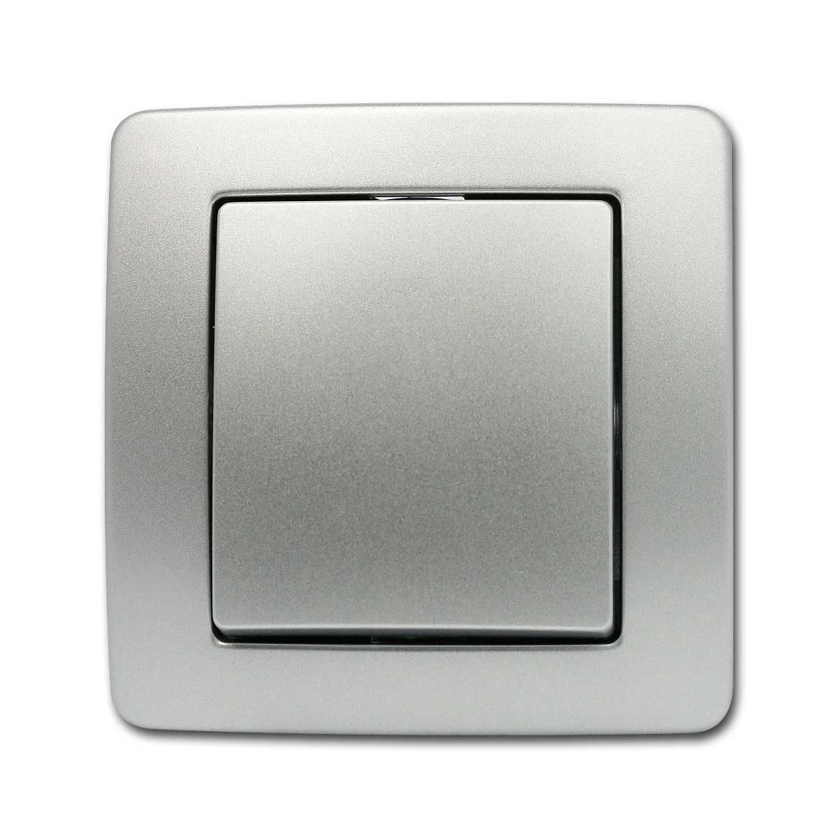 TEM EKONOMIK Wechsel-Schalter silber, 250V~/10A, UP Unterputzschalter