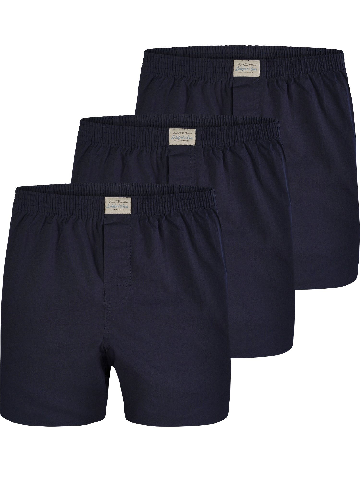 Lakeford & Sons Boxer 3-Pack 'Uni Dyed'