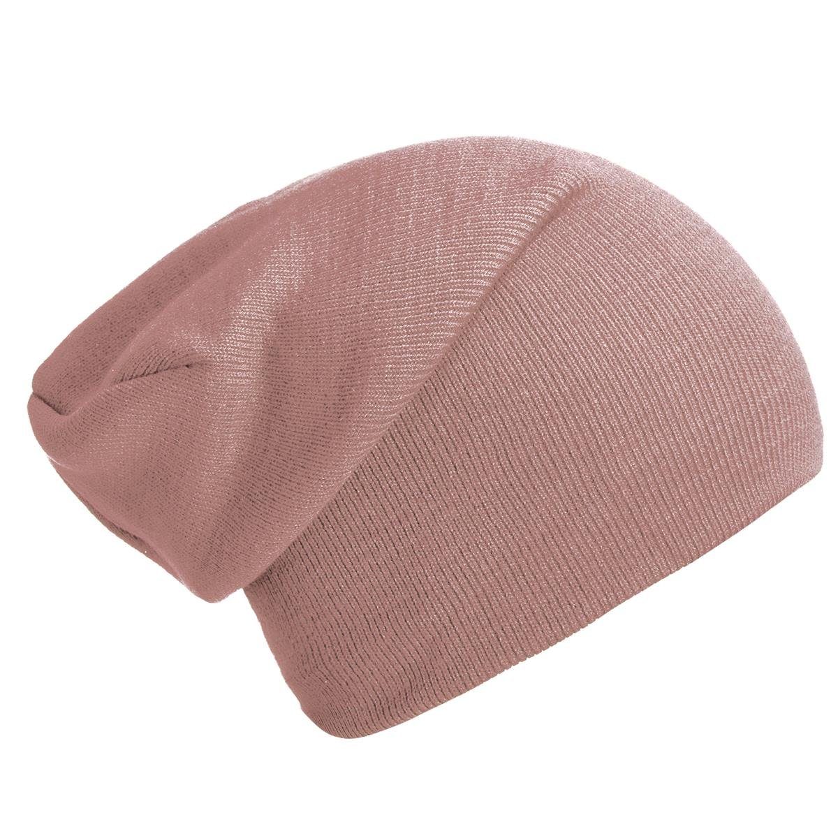 DonDon Beanie Schlauchmütze Mütze (Packung, 1-St) Wintermütze, klassischer Slouch-Beanie