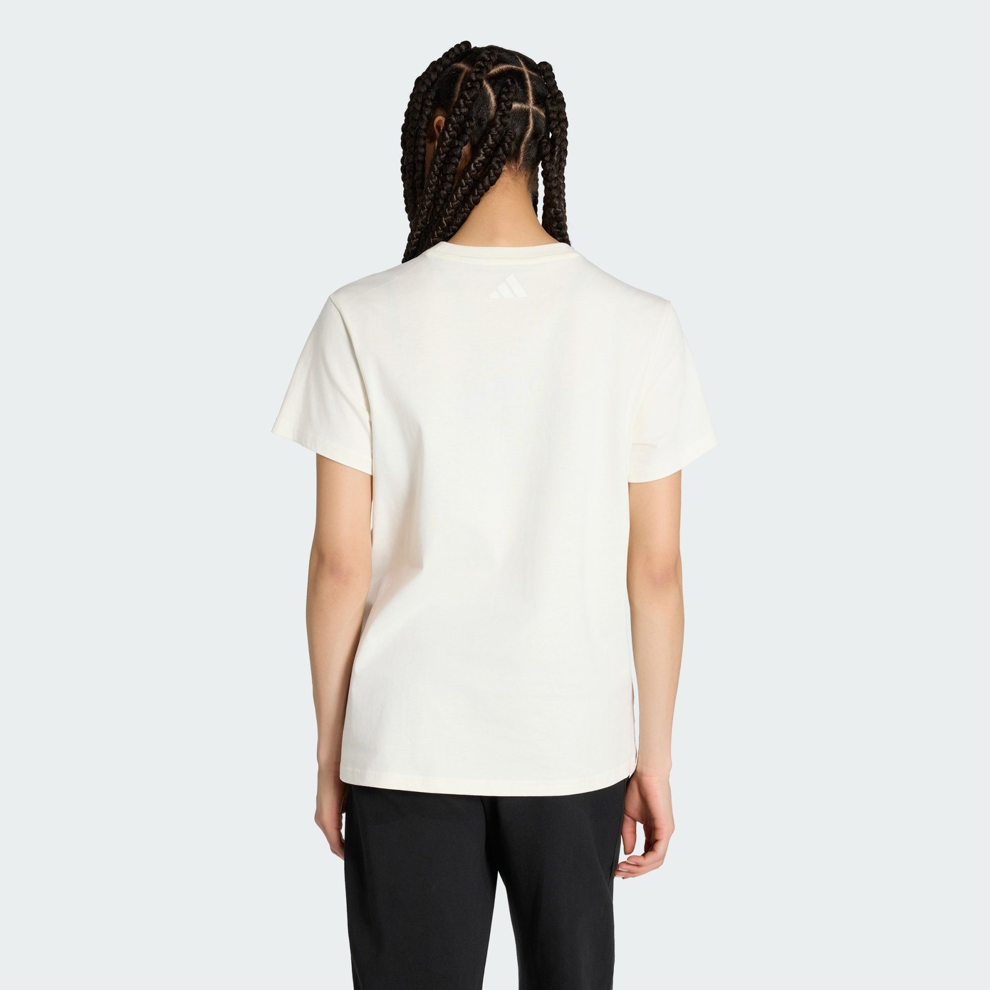 adidas Sportswear T-Shirt LOCKER GESCHNITTENES FLORAL GRAFIK T-SHIRT 2 (1-tlg)