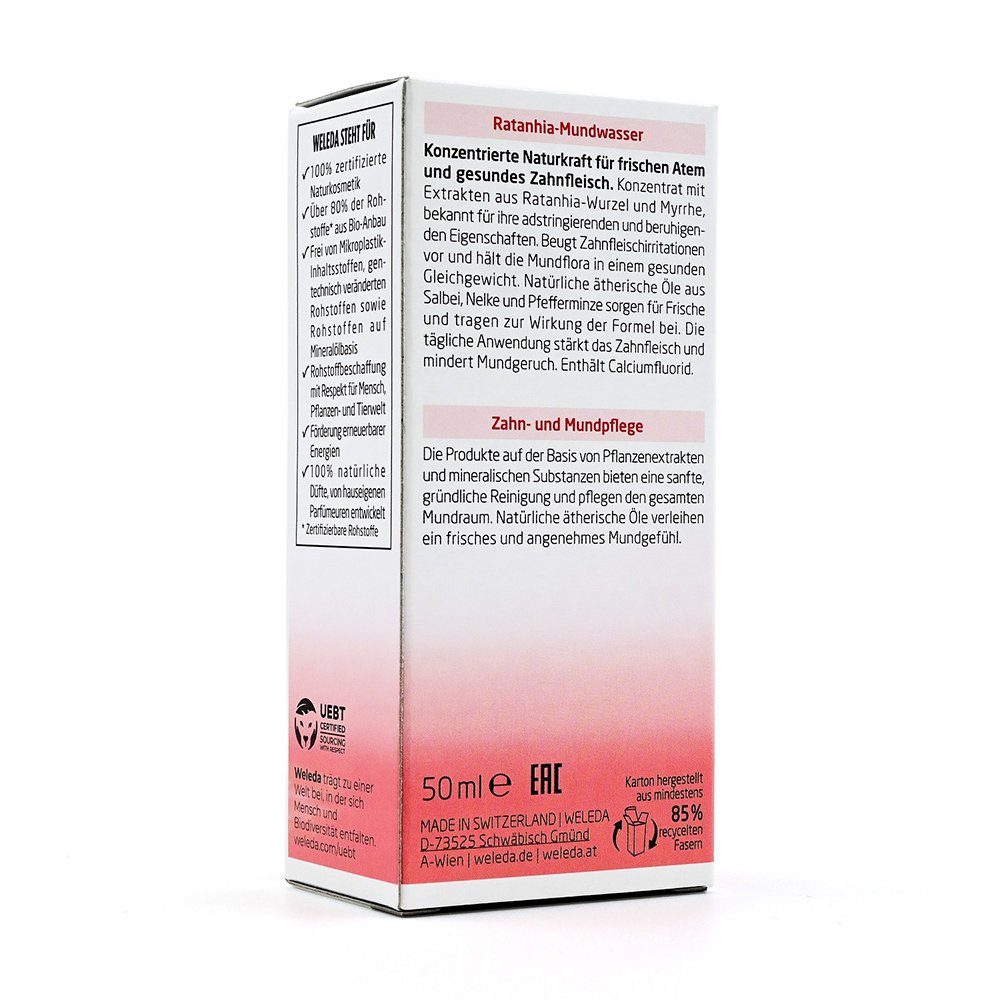 WELEDA AG Mundwasser WELEDA Ratanhia Mundwasser 50 ml