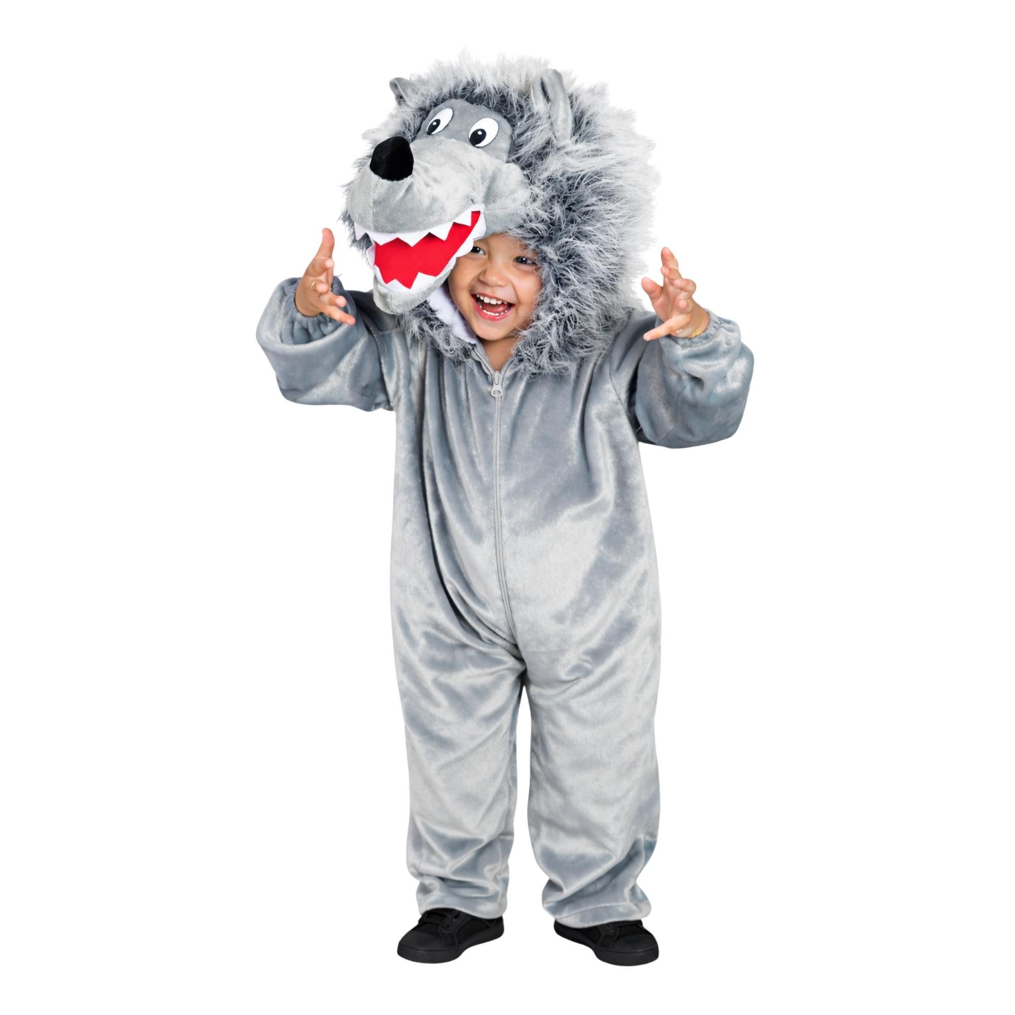 Ikumaal Kostüm Wolf Kostüm F49 Kinder Gr. 116-122 Fasching Karneval Fastnacht