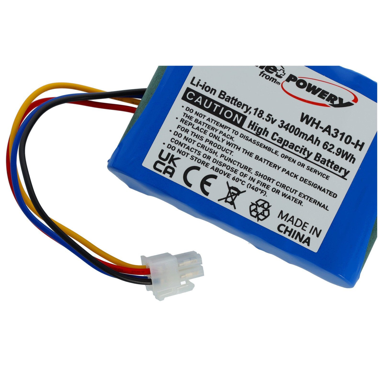 Powery XXL-Akku kompatibel mit Rasenmähroboter Husqvarna Automower 310 2018 Akku 3350 mAh (18.5 V)