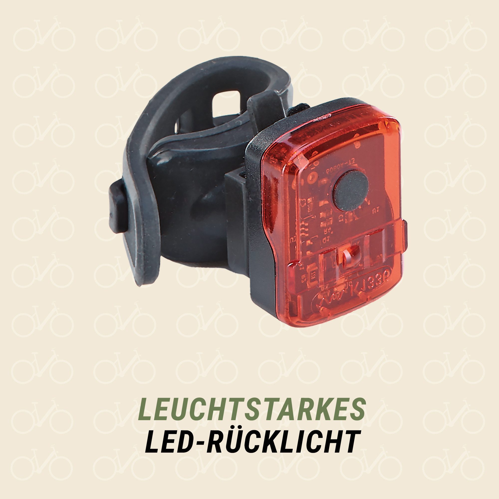 Prophete Fahrradbeleuchtung LED Akku Beleuchtungsset 70 Lux