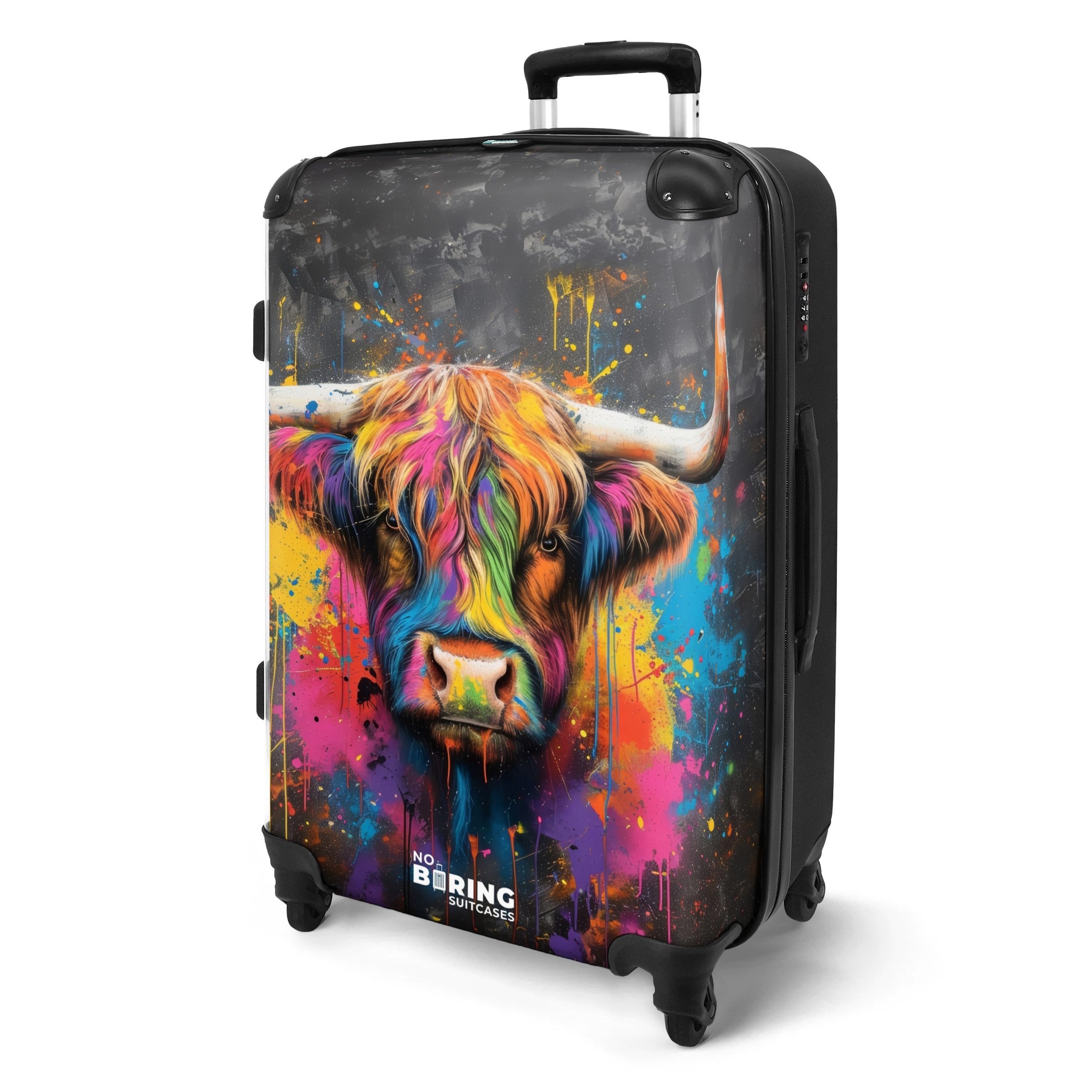 NoBoringSuitcases.com© Hartschalen-Trolley mit leuchtende Räder - günstig online kaufen