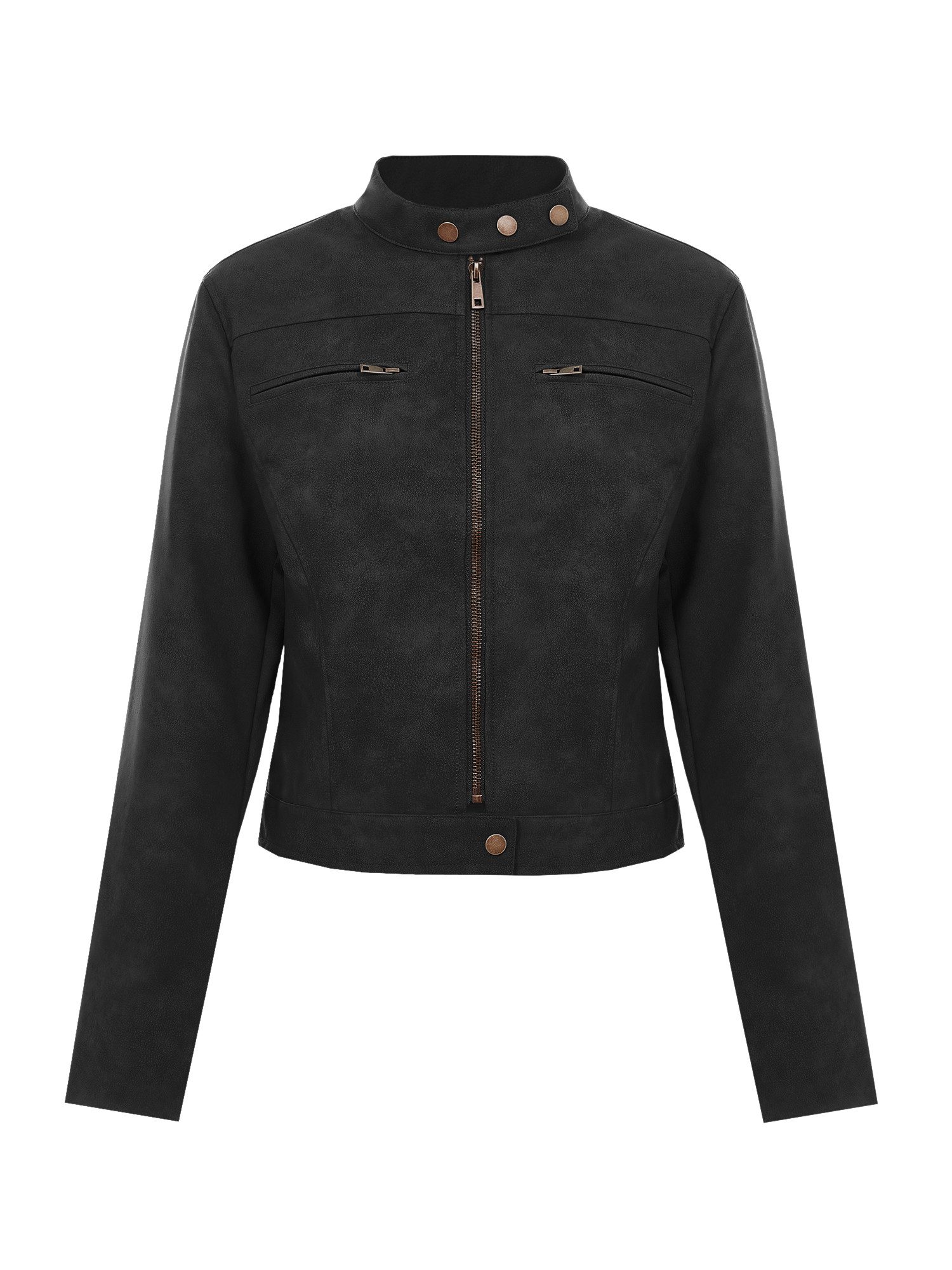Imily Bela Lederjacke Damen Kurze Jacken aus Kunstleder (Packung, 1-St., 1p günstig online kaufen