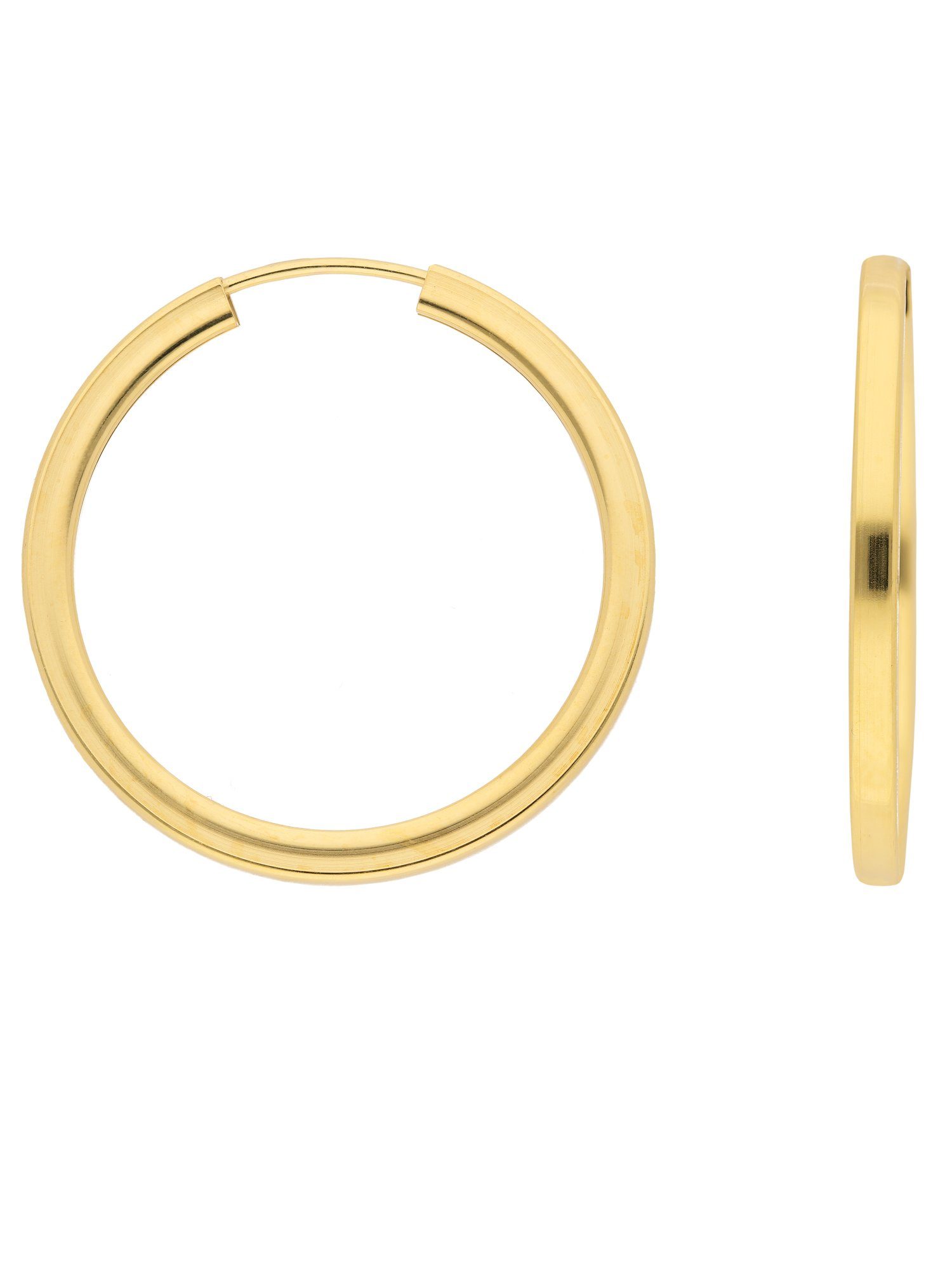 Adelia´s Paar Ohrhänger 333 Gold Ohrringe Creolen Ø 30 mm, Goldschmuck für  Damen