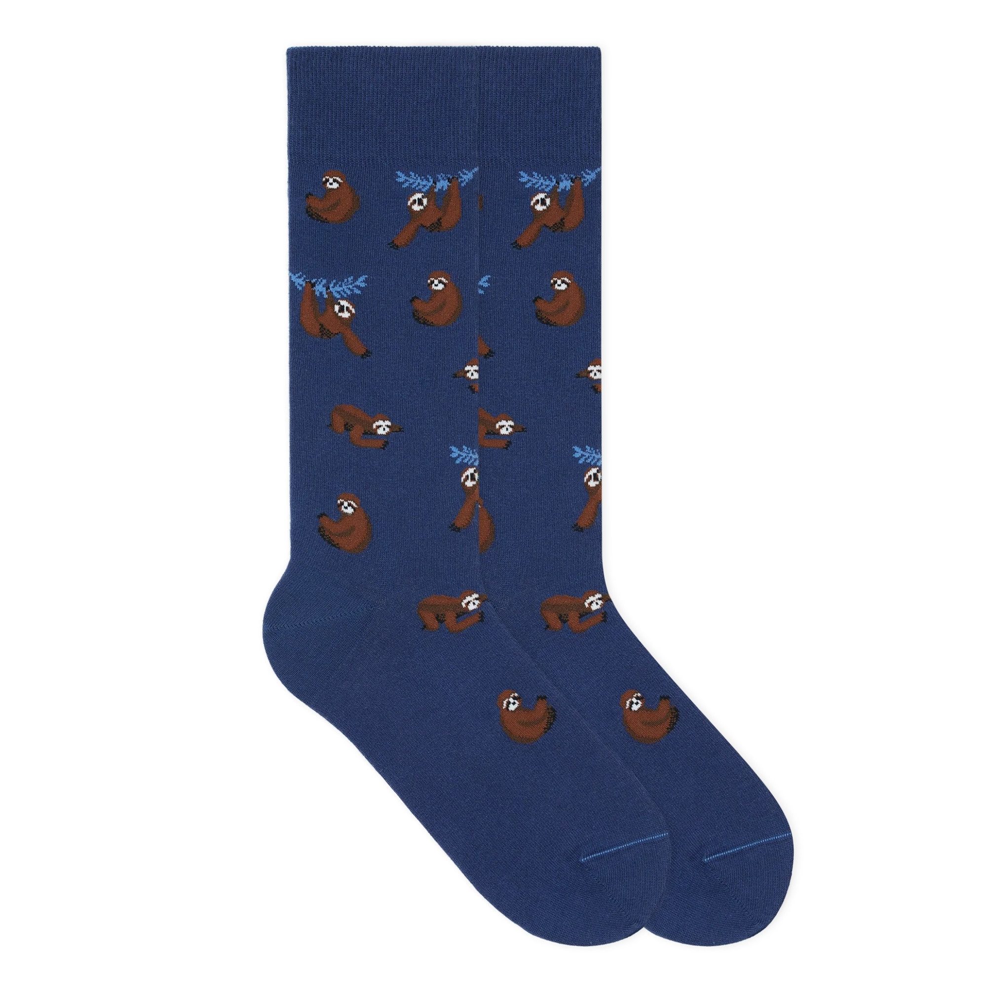 von Jungfeld Socken Faultier Icon Baumwoll-Mischung 35-46 Unisex (1-Paar, 1 Paar) Motivsocken aus Bio-Baumwolle
