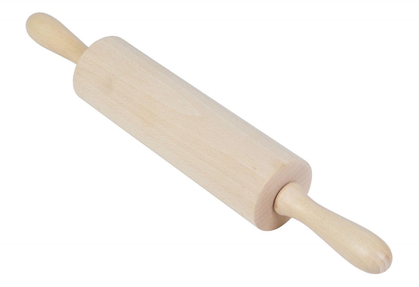 BURI Nudelholz Nudelholz 39,5cm Teigroller Pasta Holzwalze Ausroller Backhelfer Metal