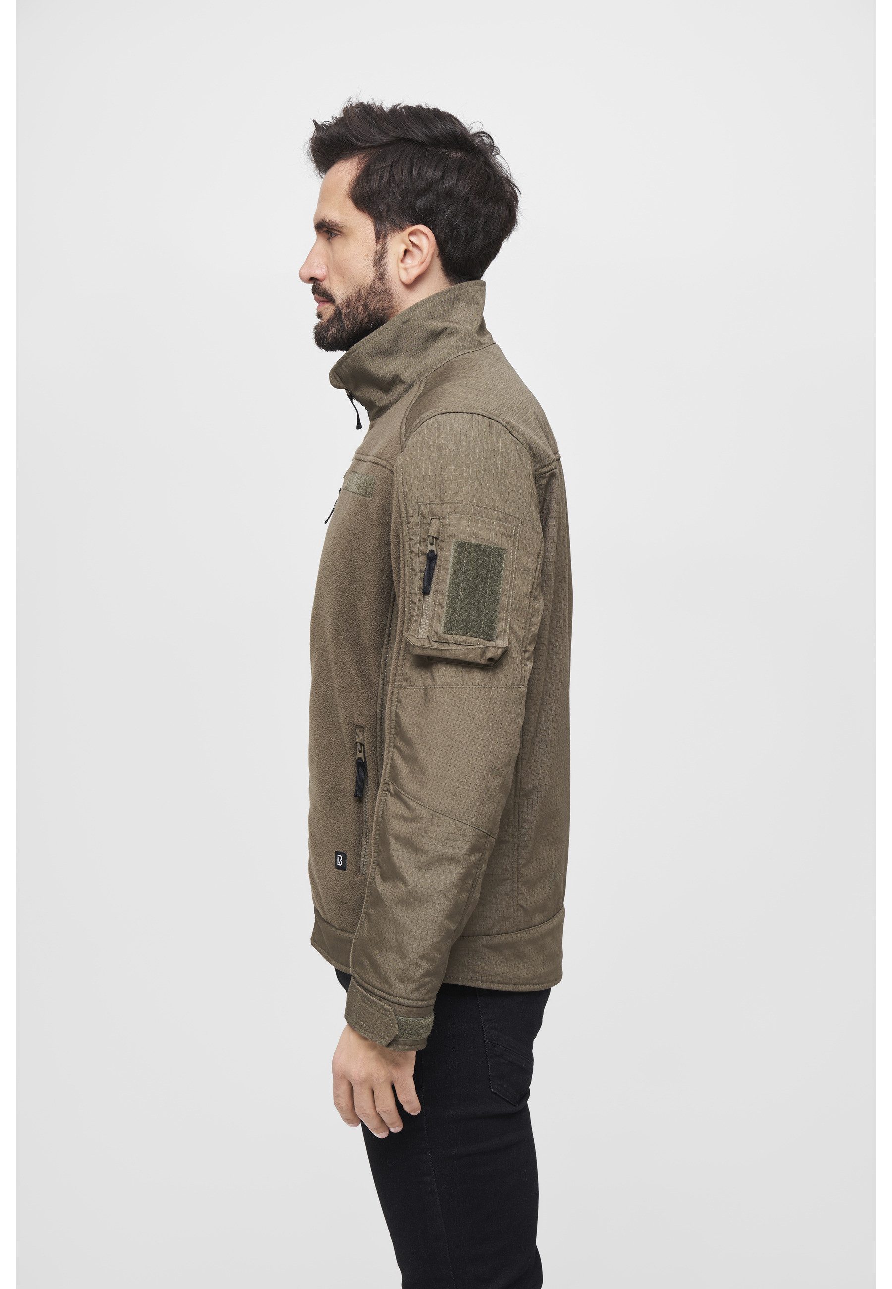 Brandit Allwetterjacke Brandit Herren Fleecejacket Ripstop (1-St)