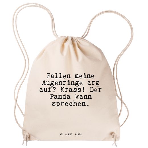 Mr. & Mrs. Panda Sporttasche »Fallen meine Augenringe arg