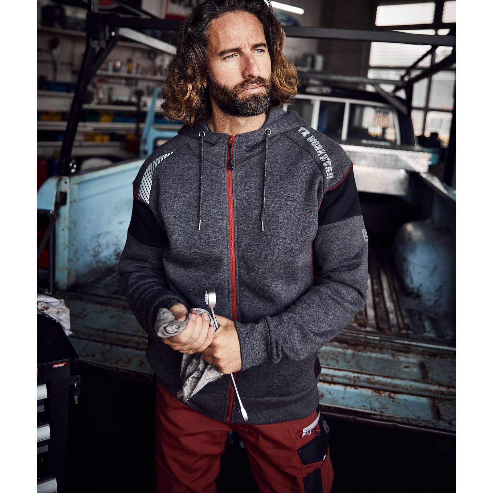 Terrax Workwear Arbeitshose Herren Bundhose für die Arbeit mit Knietaschen und vielen Taschen