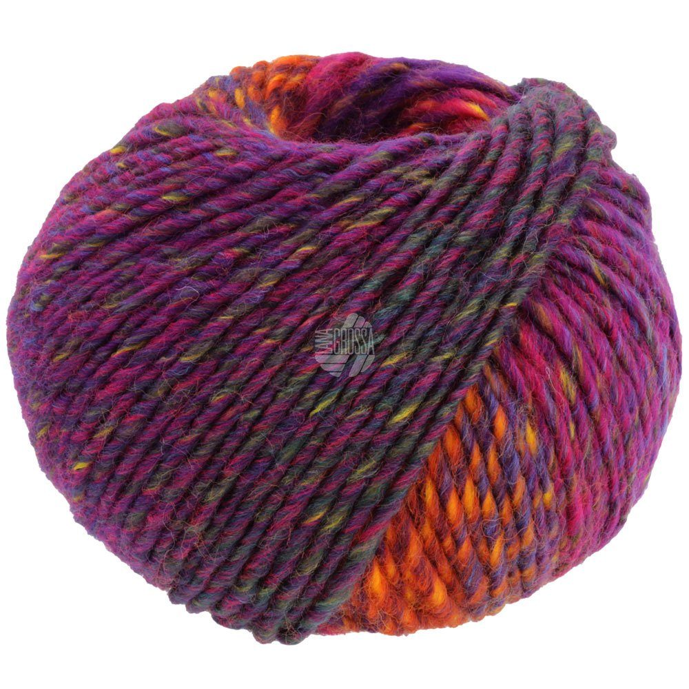 LANA GROSSA COLORS FOR YOU Häkelwolle, 90 m (voluminöses Dochtgarn mit Farbverlauf), 50 g