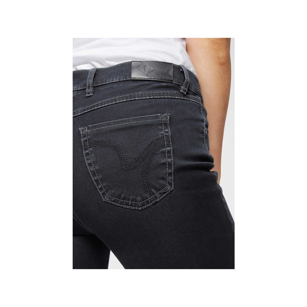 fit dunkel-blau TONI regular 5-Pocket-Jeans (1-tlg)