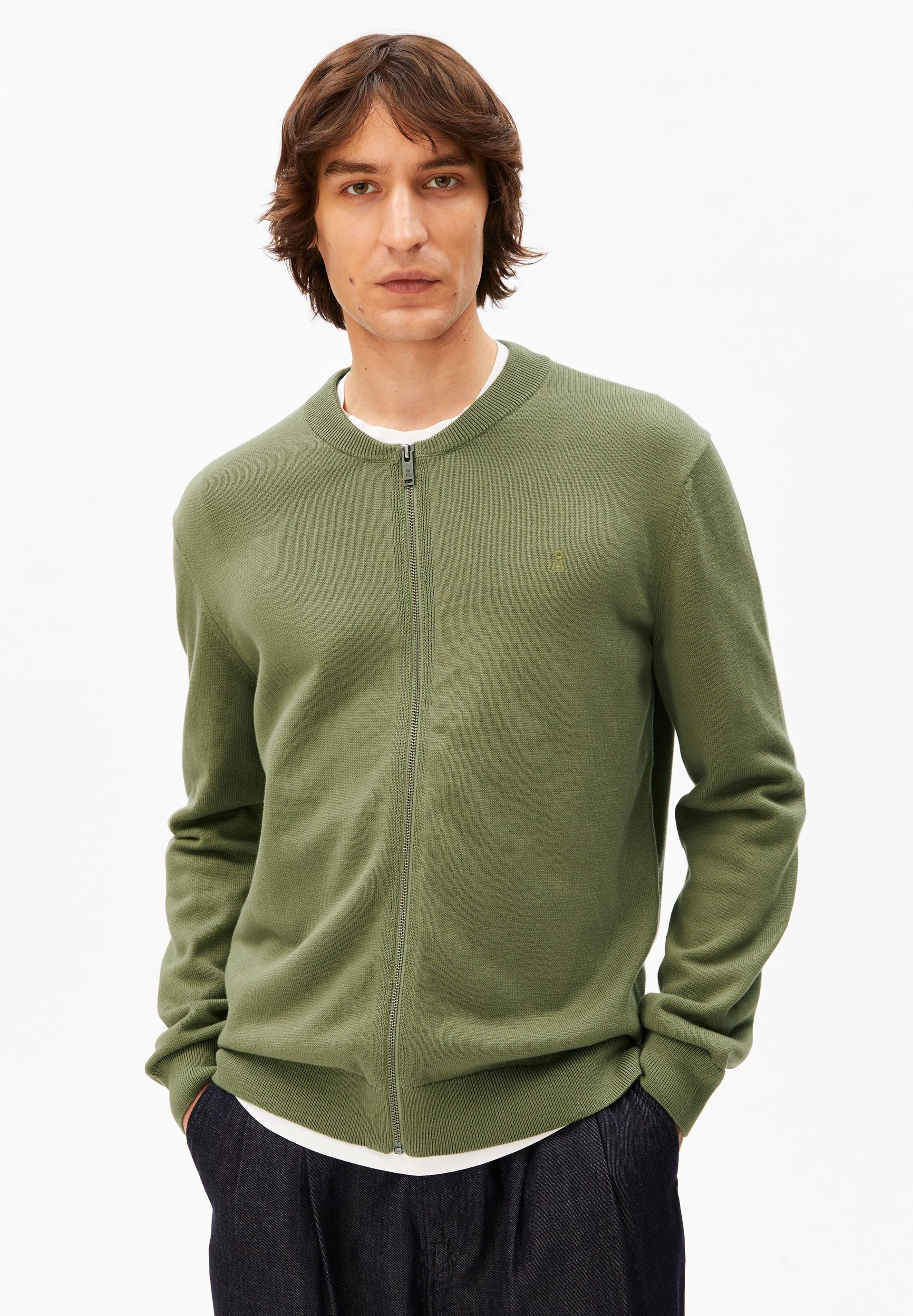 Armedangels Cardigan AGAAMON Cardigan aus Bio-Baumwolle (Blousonkragen, Regular Fit)