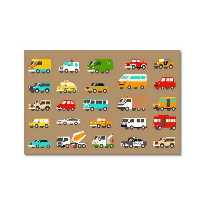 WandbilderXXL Leinwandbild Funny Cars (1 St) Wandbild in 6 Größen erhältlich