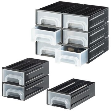 Navaris Organizer Kleinteile Magazin mit 6 Schubladen - Sortierkasten Sortierbox (1 St)