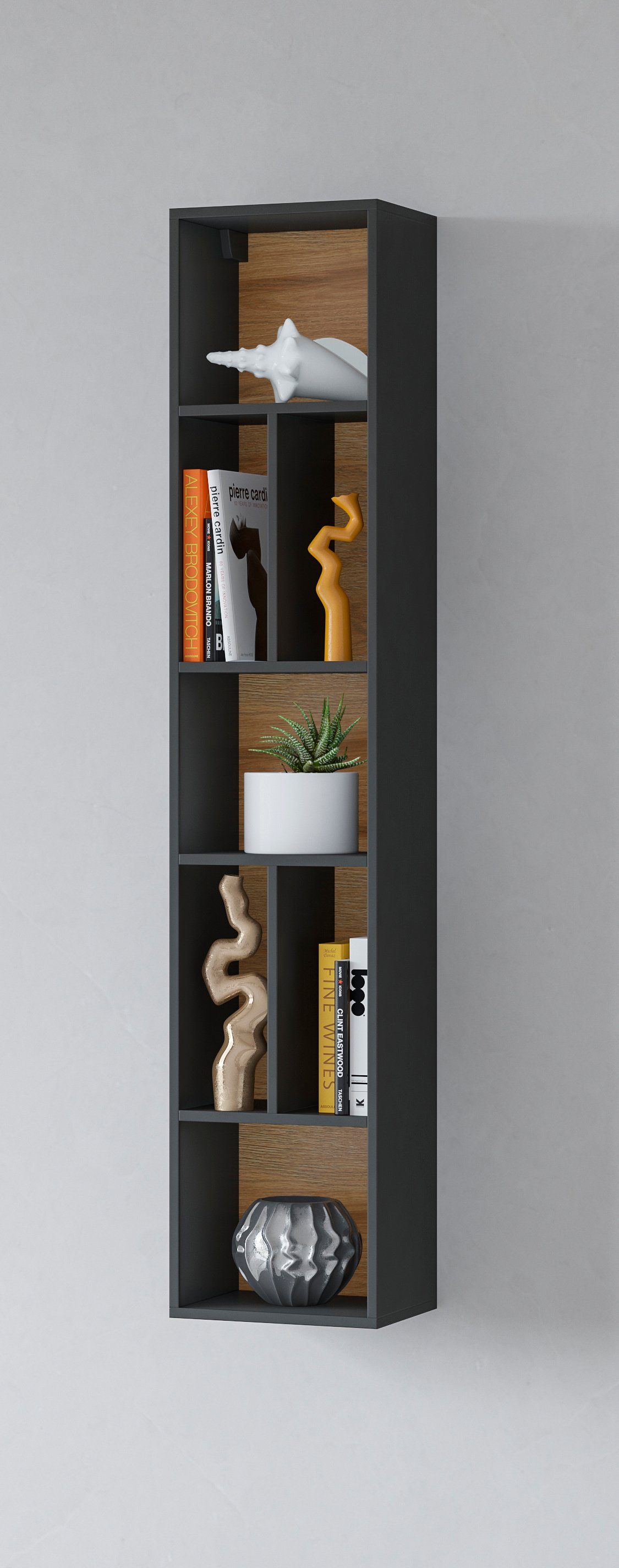 INOSIGN Wandregal Toledo,Höhe 159 cm stilvolle Bücherregal, viel Stauraum, günstig online kaufen