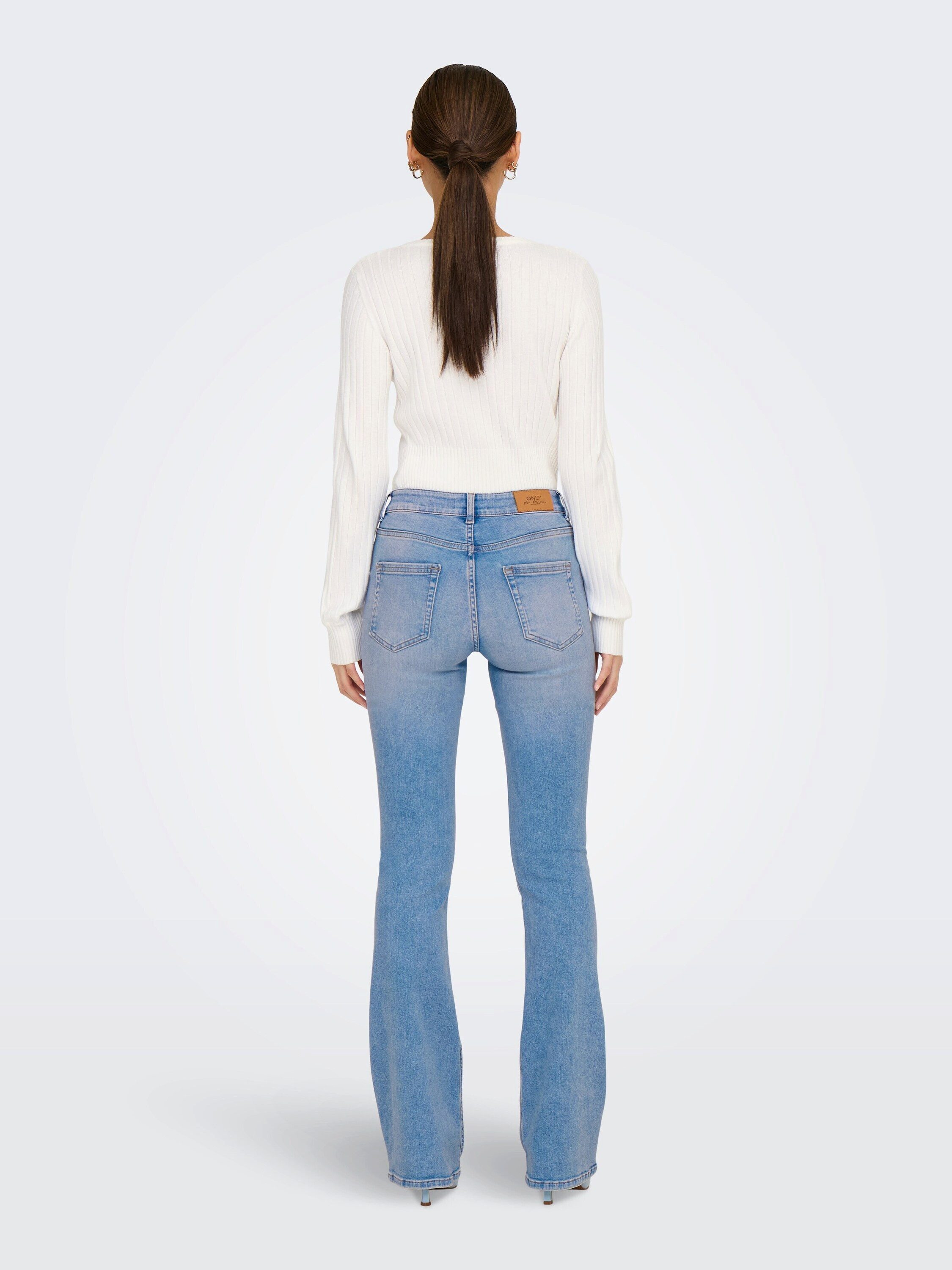 ONLY Bootcut-Jeans Blush (1-tlg) Plain/ohne Details – Bild 2 von 5