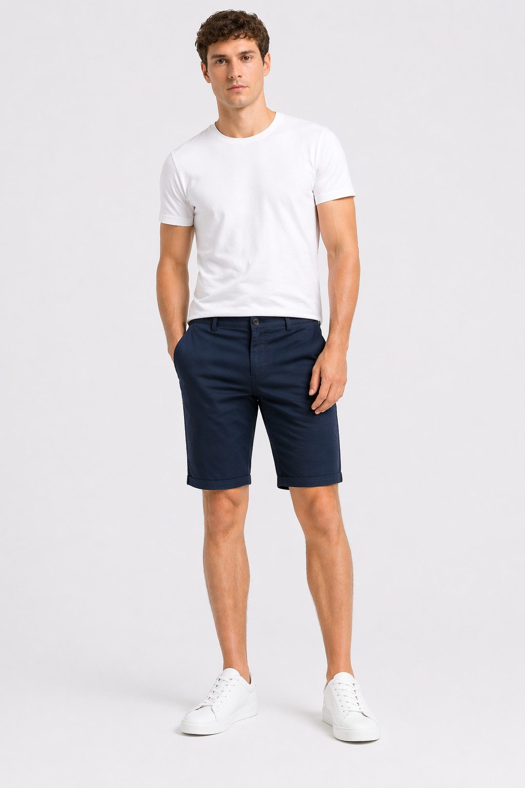 Smith & Solo Chinoshorts Kurze Hosen Herren, Baumwolle Shorts Männer Sommer Elasthan, Bermuda, Casual