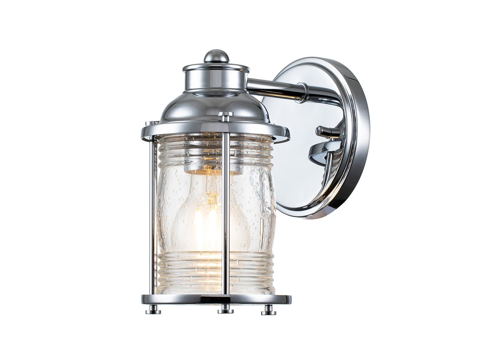 Kichler LED Wandleuchte, LED wechselbar, warmweiß, innen, Bad-lampen Wand Industriedesign Treppenhaus & Bett, Höhe 21cm