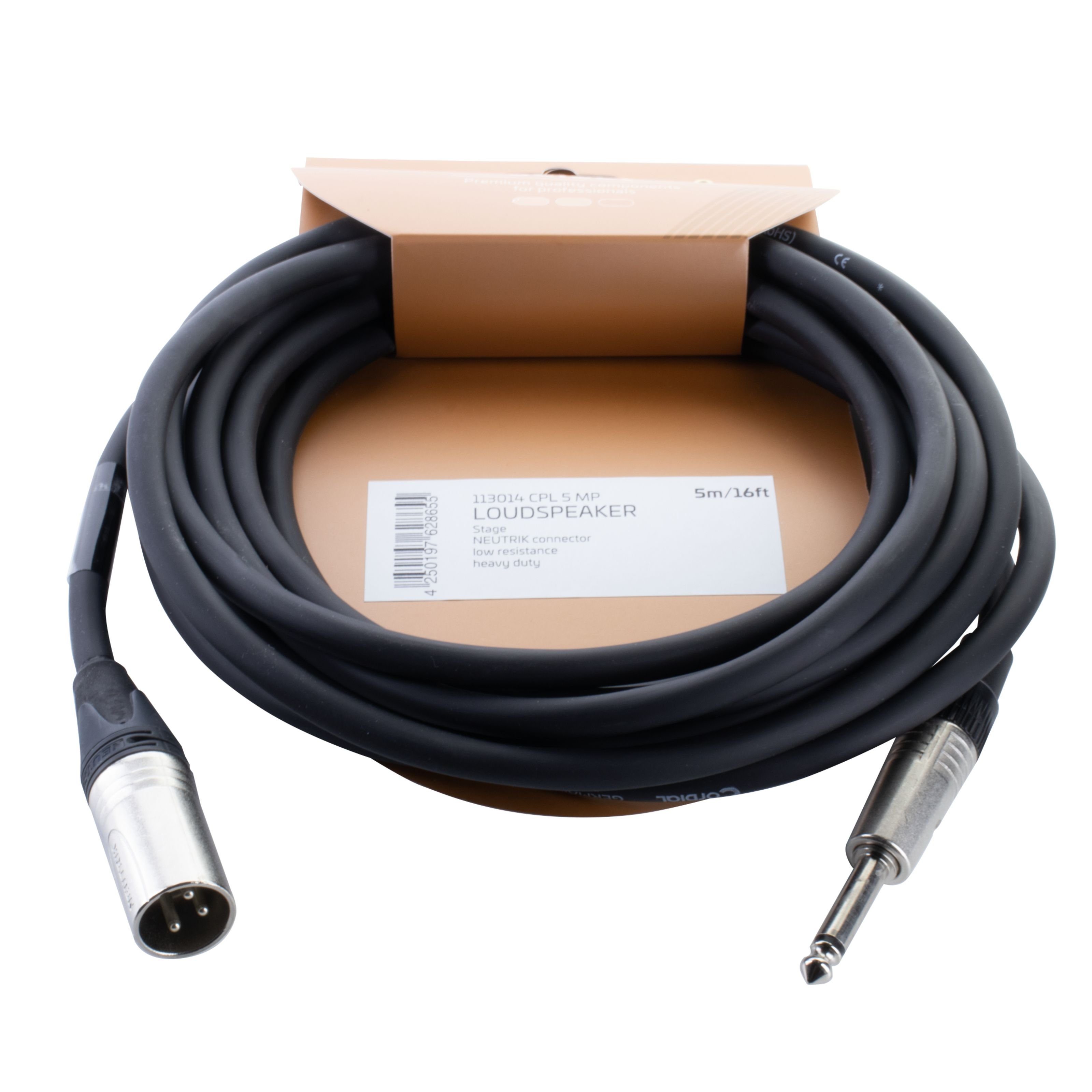 Cordial Audio-Kabel, CPL 5 MP Lautsprecherkabel XLR male Klinke 5 m