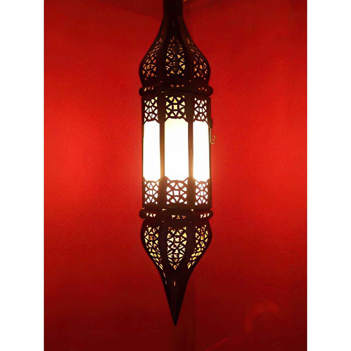 Marrakesch Orient & Mediterran Interior Deckenleuchte Orientalische Deckenlampe Rihana weiß, ohne Leuchtmittel, Handarbeit