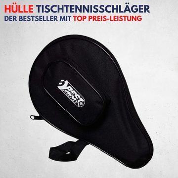 Best Sporting Tischtennisschläger Set FAMILY - 4 Schläger, 4 Taschen und 1* Tischtennisbälle (9-teiliges wertiges Tischtennis Set I Tischtennissets I Table Tennis Racket)