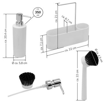 bremermann Seifenspender Spülbecken-Set, Spülutensilienhalter, inkl. Spender und Spülbürste