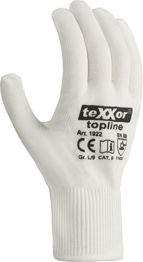 teXXor Arbeitshandschuh-Set Topline Feinstrick-Handschuhe Nylon