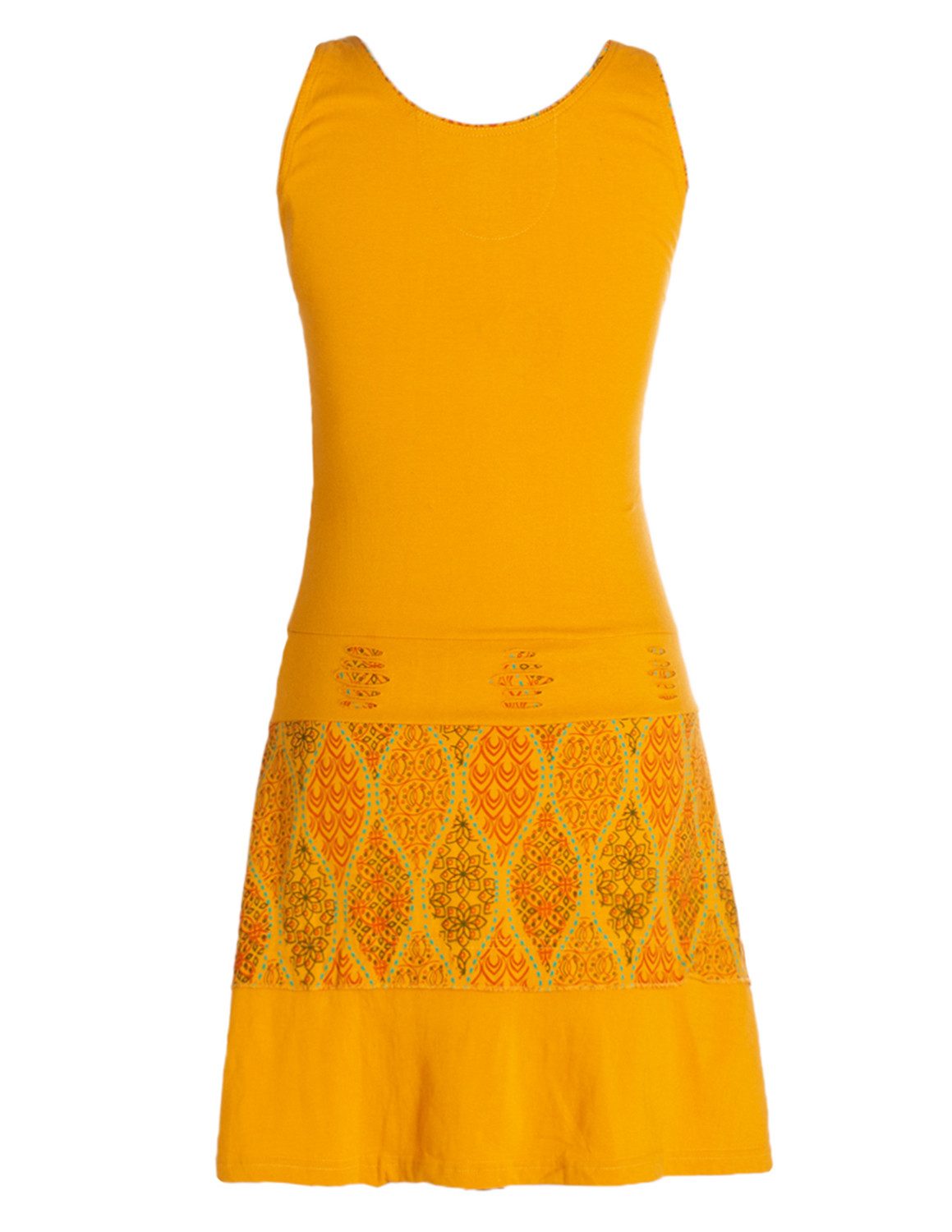 Vishes Sommerkleid Damen Kleid Ethno Style Cutwork Trägerkleid Baumwolle Alternative Mode, Boho, Hippie, Ethno, Festival