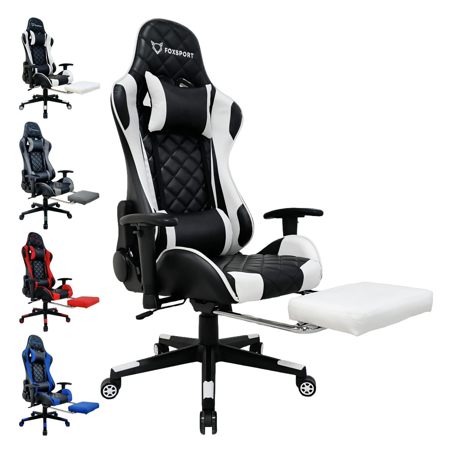 Seven Comfort Gaming-Stuhl Gaming Stuhl mit Fußstütze (Professioneller Gami günstig online kaufen