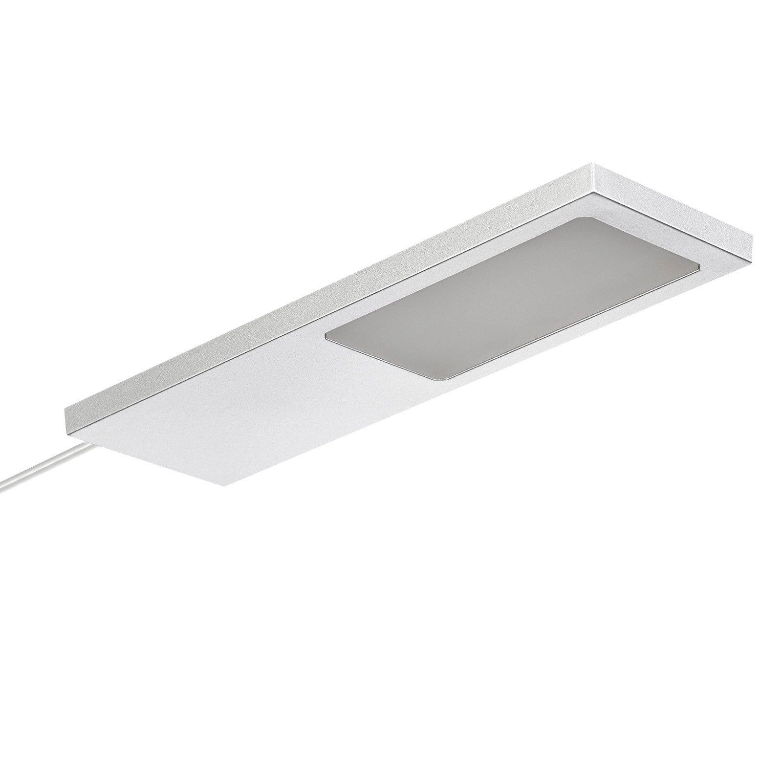 SO-TECH® LED Unterbauleuchte LED Möbelleuchte GIULIA II, stufenlos dimmbar, LED fest integriert, Neutralweiß, 1 Leuchte neutralweiß ohne Sensor, silbergrau