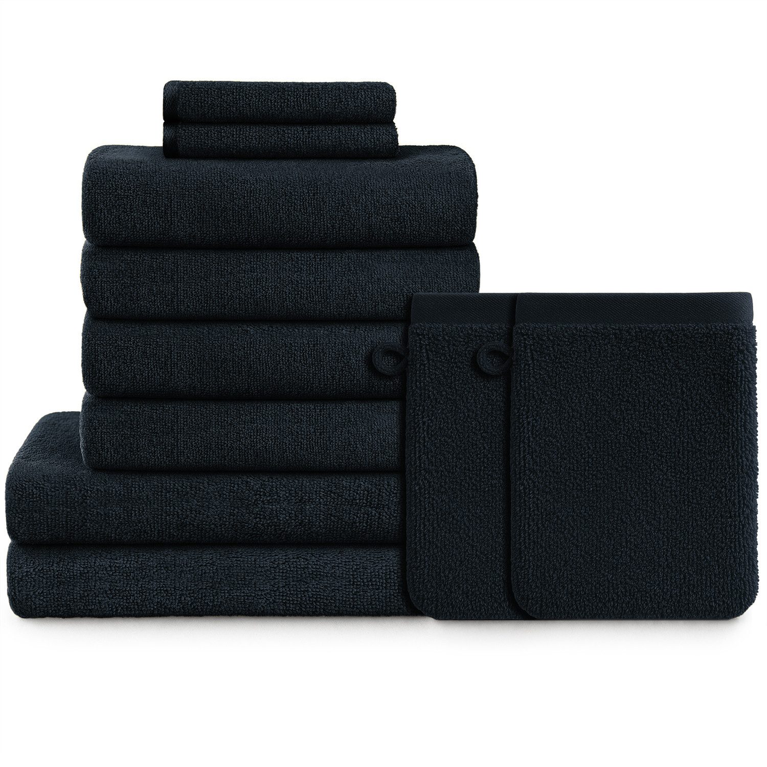 Blumtal Handtuch Set Blumtal 10 Teilig - Handtücher Set 100% Baumwolle, wei günstig online kaufen