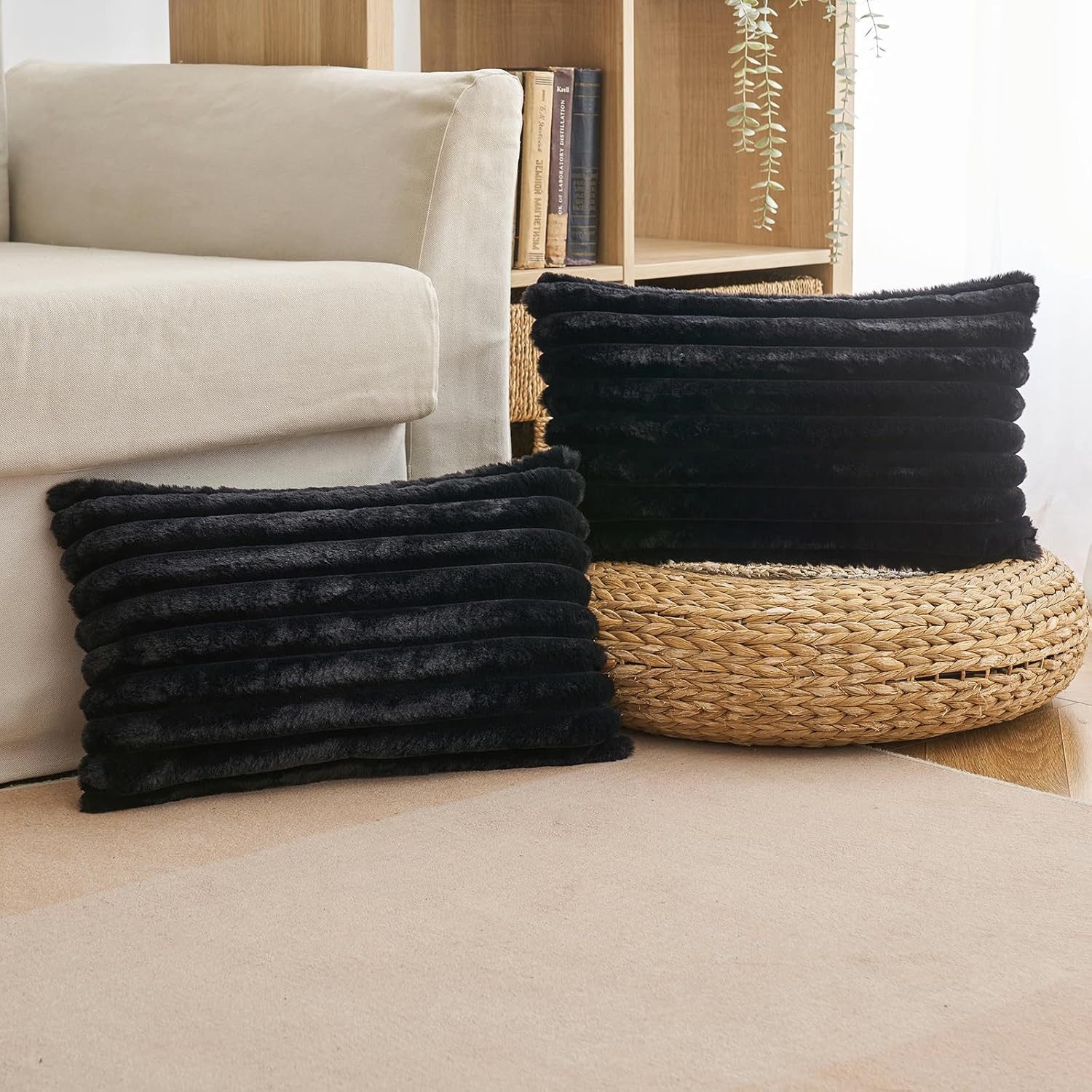 REDOM Kissenbezüge 2er Set Kissenbezug Kissenhülle Kopfkissenbezug Kissen Bezug Weich, (2 Stück), 30x50 cm Sofakissen Couchkissen Bezug Sofa Schlafzimmer Reißverschluss