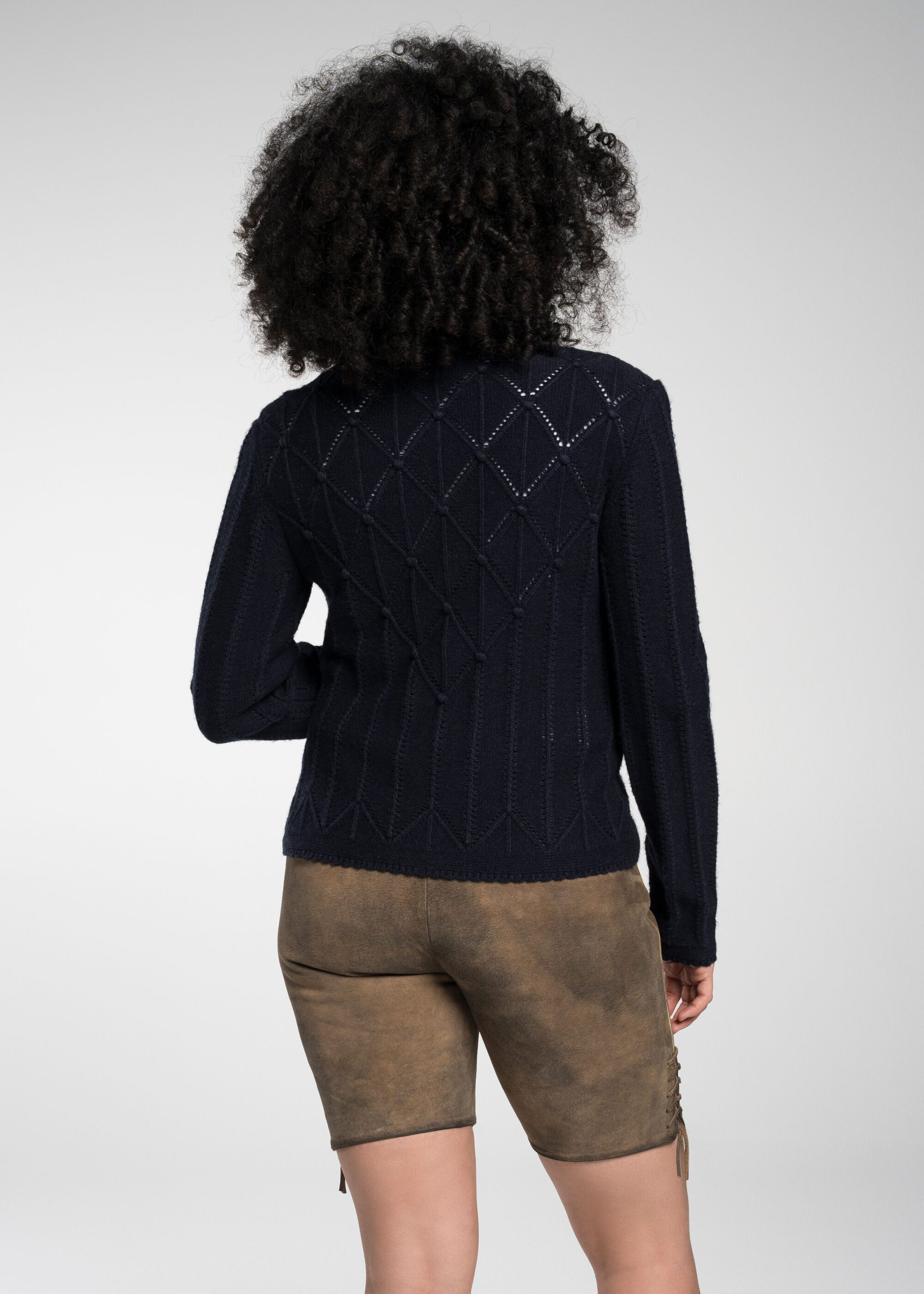 Spieth & Wensky Trachtenstrickjacke Strickjacke "Funkie" (1-tlg) mit dezenter Musterung