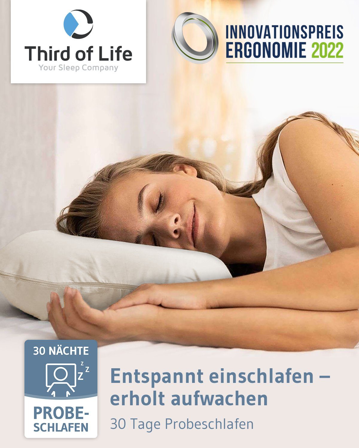 Third of Life Seitenschläferkissenbezug ACAMAR Baumwoll-Kissenbezug Doppelp günstig online kaufen